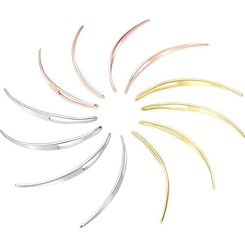 WILLBOND 12 Pieces Interlocking Tool Dreadlocks Kit, Easyloc Hair Tool for Maintaining Your Dreadlock, Unisex (Gold, Silver, Rose Gold) Beauty & Personal Care WILLBOND
