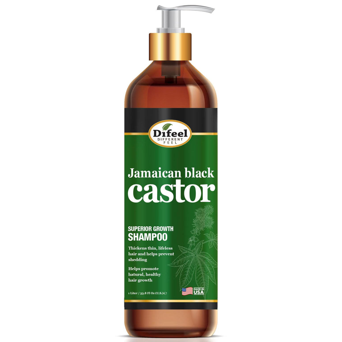 Difeel Elevated Superior Growth Jamaican Black Castor Shampoo 33.8 oz.