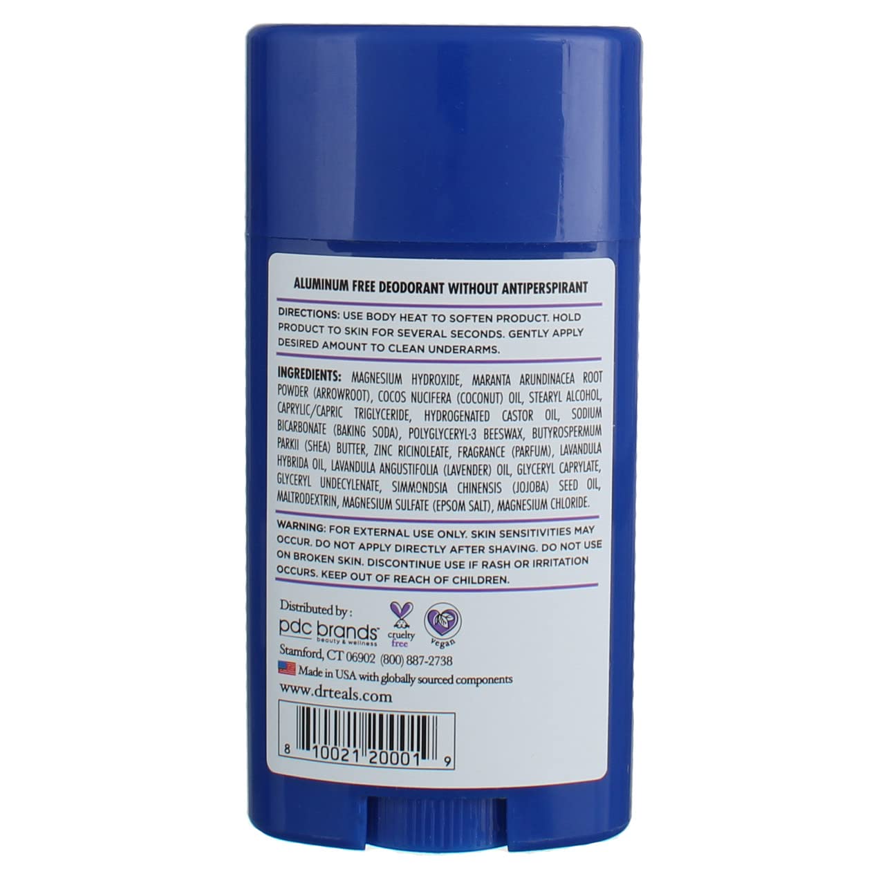 Dr. Teal's Vanilla Lavender Deodorant Gift Set (2 Pack, 2.65oz Ea.) - Shea Butter & Arrowroot Powder Absorb Moisture & Leave Skin Clean & Healthy Beauty & Personal Care Dr Teal's