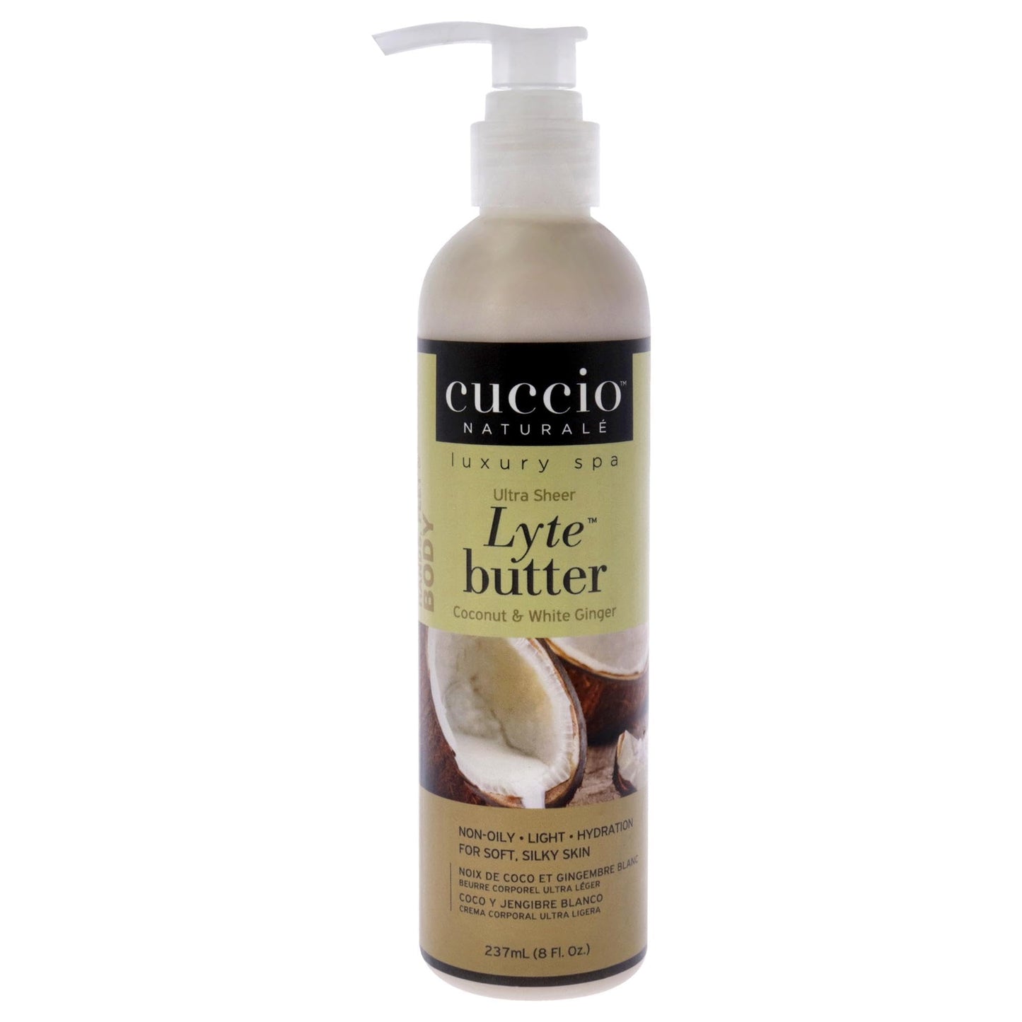 Cuccio Naturale Lyte Ultra-Sheer Body Butter - Replenishing Scented Moisturizer Cream - Deep Hydration To Repair Dry Skin - All Natural, Cruelty-Free Beauty & Personal Care Cuccio