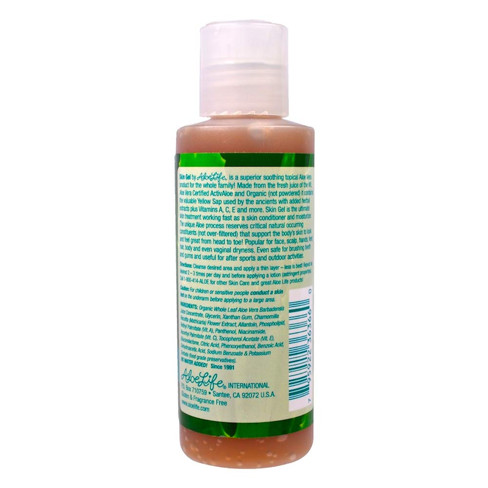 Aloe Life - Skin Gel & Herbs Ultimate Skin Treatment, 99% Certified Organic Whole Leaf Aloe Vera, Vitamins C, A, & E, Head-to-Toe Skin Care Support Beauty & Personal Care Aloe Life