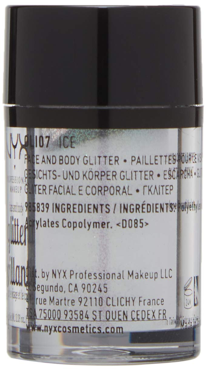 NYX PROFESSIONAL MAKEUP Face & Body Glitter, Ice Beauty & Personal Care NYX PROFESSIONAL MAKEUP