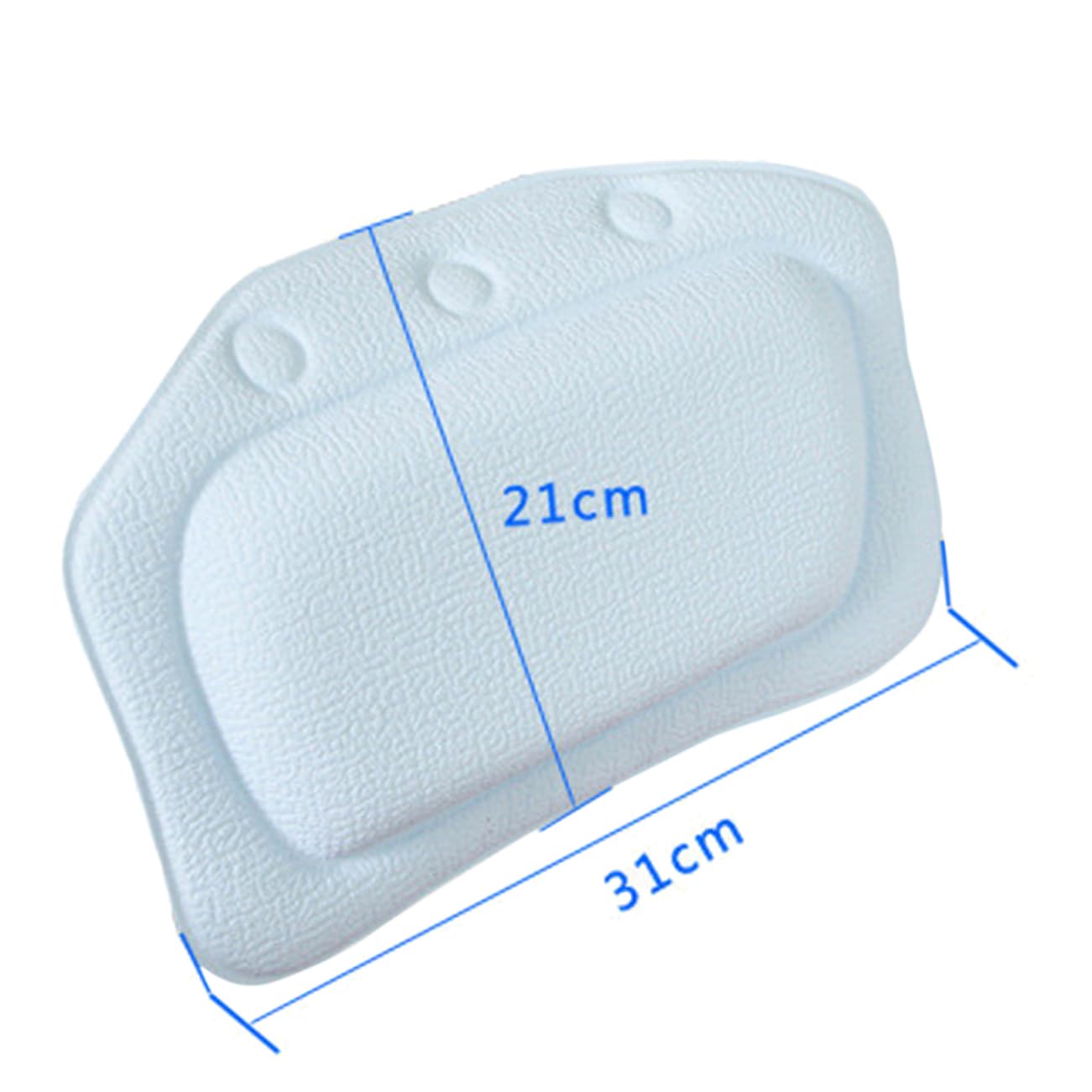 Angoily Bath Pillow with Suction Cups Bathtub Pillow Headrest Sponge Cushion for Head and Neck Support Waterproof Lightweight Washable Spa Accessory Beauty and Personal Care Angoily