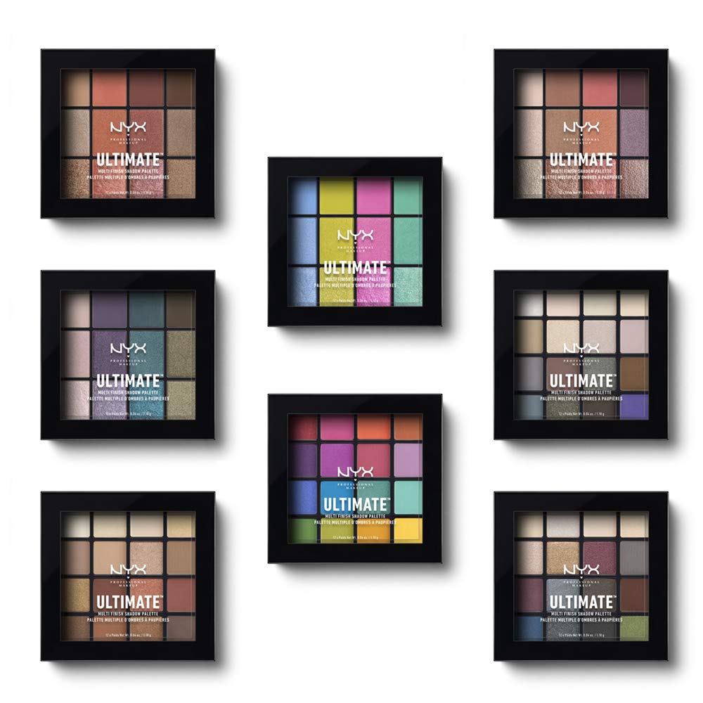 NYX PROFESSIONAL MAKEUP Ultimate Multi-Finish Shadow Palette, Eyeshadow Palette - Smoke Screen Beauty & Personal Care NYX PROFESSIONAL MAKEUP