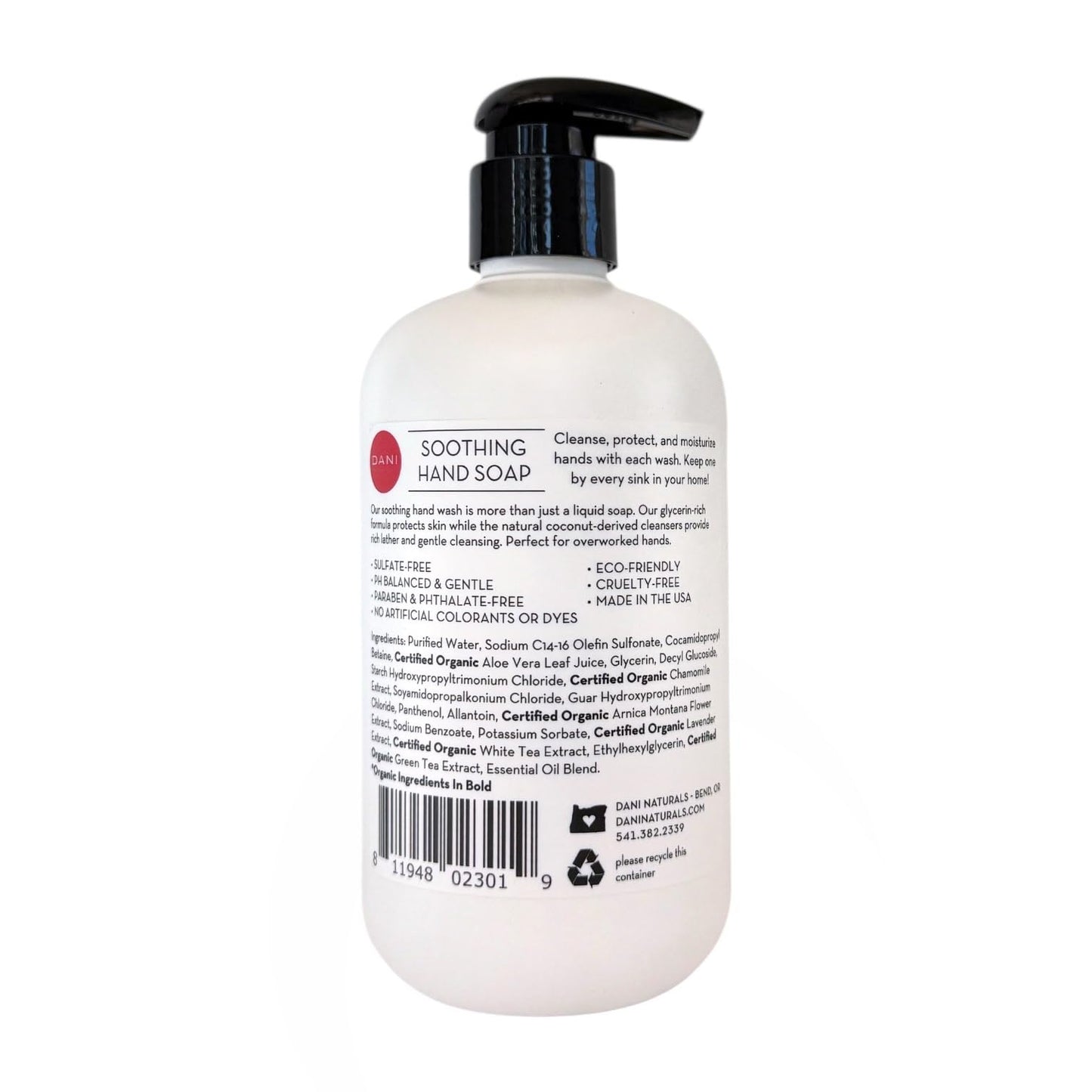 DANI Naturals Citrus Rose Hand Soap, 12 fl oz, Vegan Non Toxic, Made in USA Beauty & Personal Care DANI
