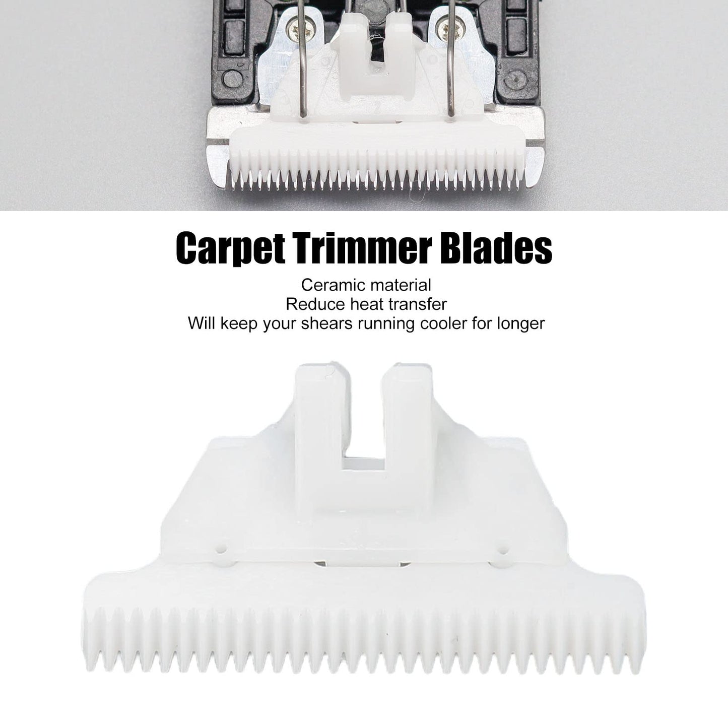 Biitfuu Replacement Ceramic Blade with Reduced Heat Transfer, Strong Hardness for Carpet Trimmer Blades Beauty and Personal Care Biitfuu