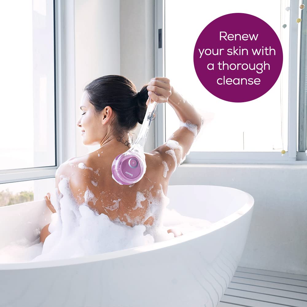 Beurer FC55 Electric Body Scrubber for Exfoliating and Massage, Waterproof for Showering, Cordless and Rechargeable, Spinning Skin Cleansing Brush Beauty & Personal Care Beurer