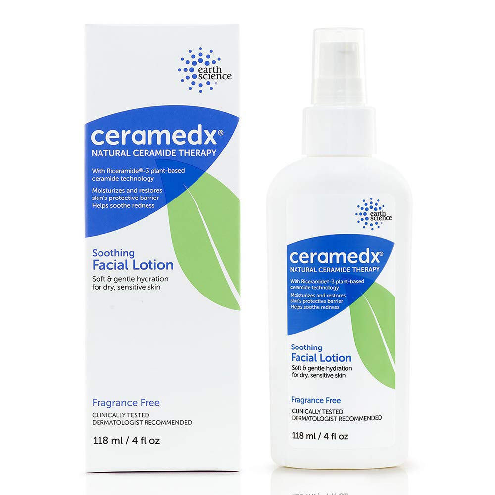 Ceramedx - Soothing Facial Lotion | Natural Ceramide Lotion for Dry, Sensitive Skin | Cruelty Free, Vegan & Fragrance Free | 4 fl oz (2) Beauty & Personal Care Ceramedx