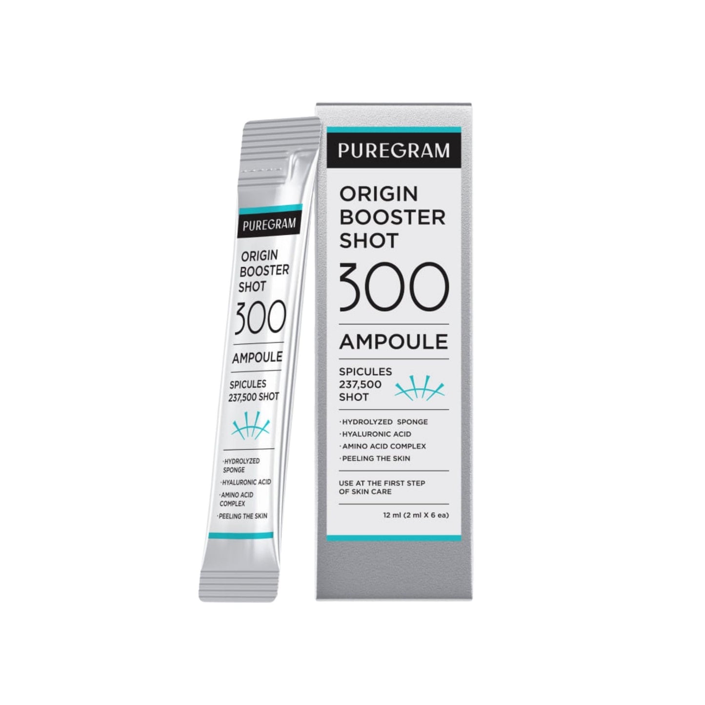 PUREGRAM Origin Skin Booster Shot 300 Ampoule,Advanced Spicule Microneedling Serum for Uneven Texture,Visible Pores & Healthy Glow with Niacinamide Beauty & Personal Care PUREGRAM