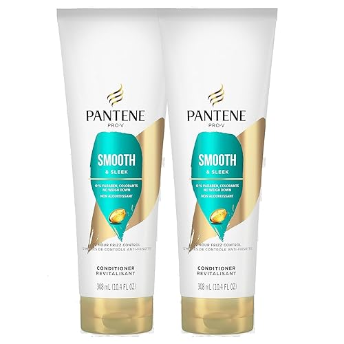Pantene PRO-V Smooth & Sleek Conditioner, Frizz Control, 10.4 oz (Pack of 2) Beauty & Personal Care Pantene