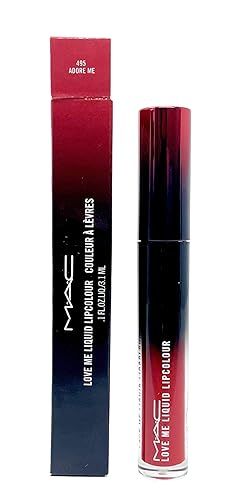 MAC Cosmetics Love Me Liquid Lipcolour - 495 Adore Me (Midtone Blue Red) .1 Fl OZ / 3.1 mL Beauty & Personal Care MAC