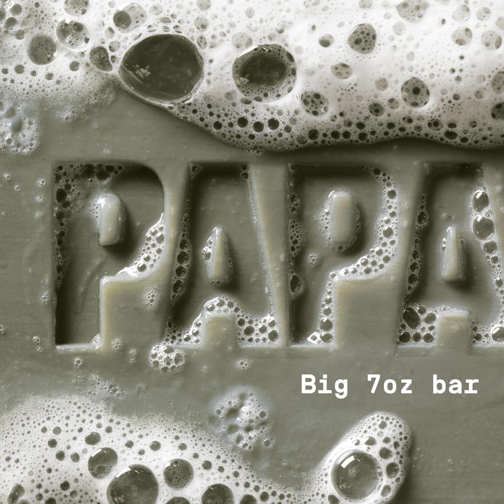 PAPATUI by Dwayne Johnson Enriching Bar Soap for Men | Hydrating Daily Cleanser | Moisturizes with Mango Butter and Avocado Oil | Sandalwood Suede | Beauty & Personal Care PAPATUI
