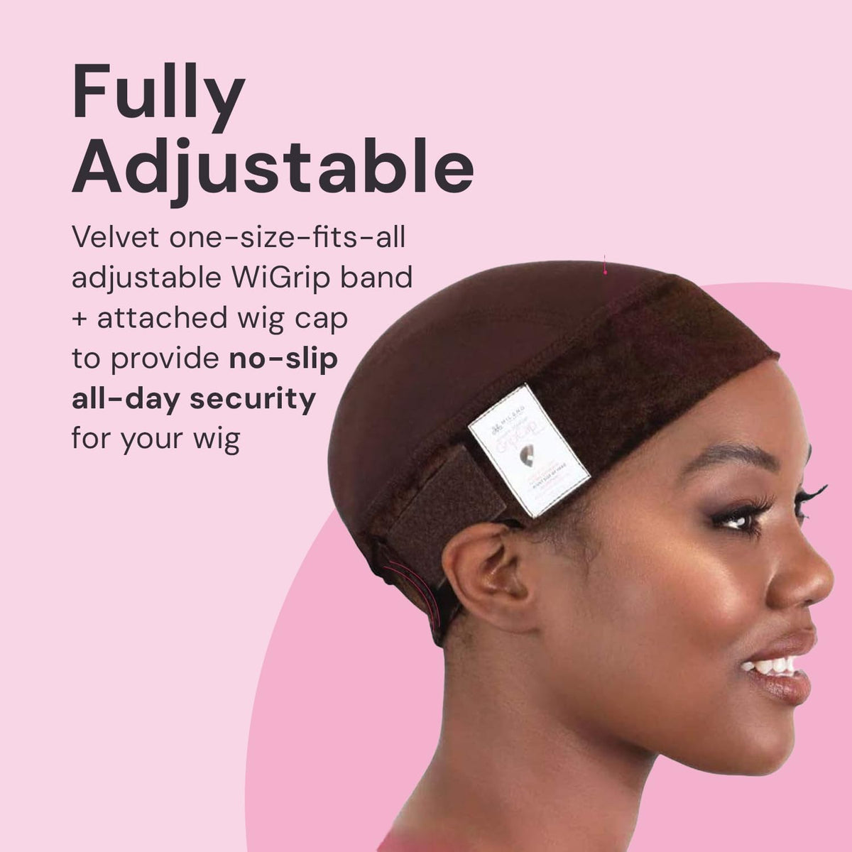 Milano Collection GripCap All in One WiGrip Comfort Band & Wig Cap in Brown