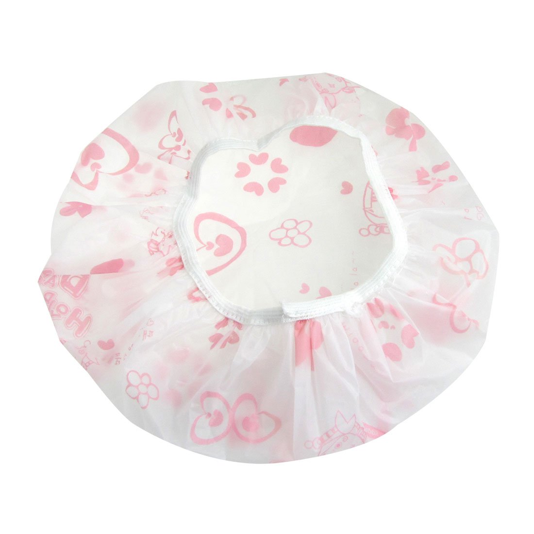 Ruilogod 2 Pcs Flower Heart Pattern Bouffant Shower Cap Bath Hat 3 Colors (id: 682 1c8 d0a 48d c4f Beauty and Personal Care Ruilogod