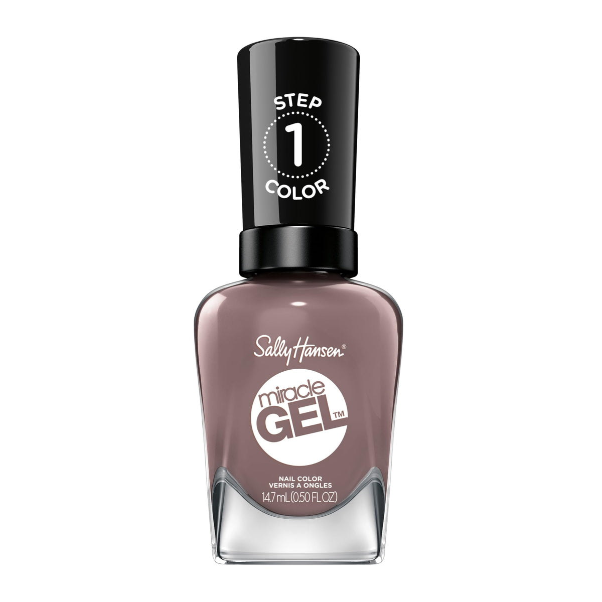 Sally Hansen Miracle Gel Salon Quality Nail Polish | Gel-Like Formula, Two-Step System, No UV Light Needed, Long Lasting | Opaque, Crème | 205