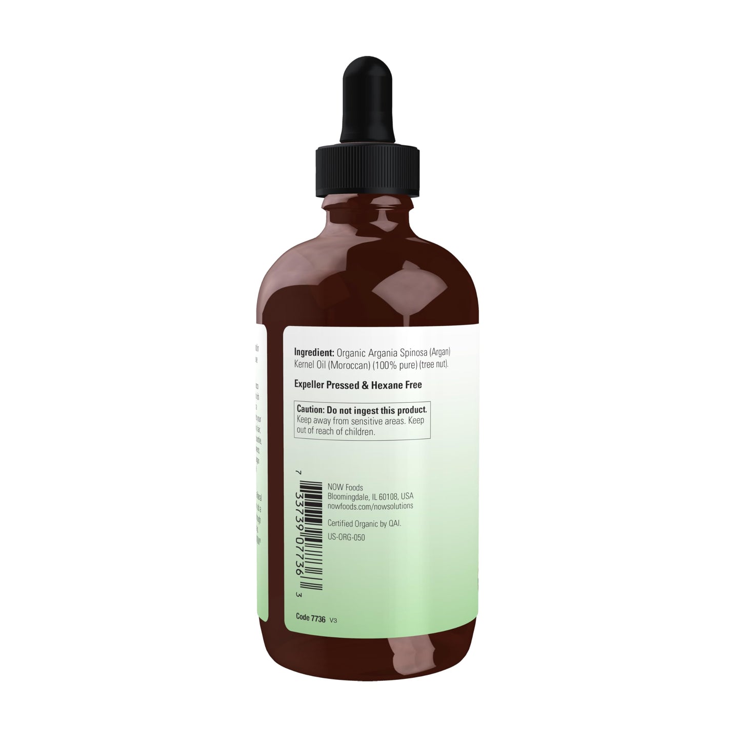 NOW Foods Solutions, Organic Argan Oil, Certified Organic and 100% Pure, "Gold of Morocco" Multi-Purpose Oil, 4-Ounce Beauty & Personal Care NOW Foods