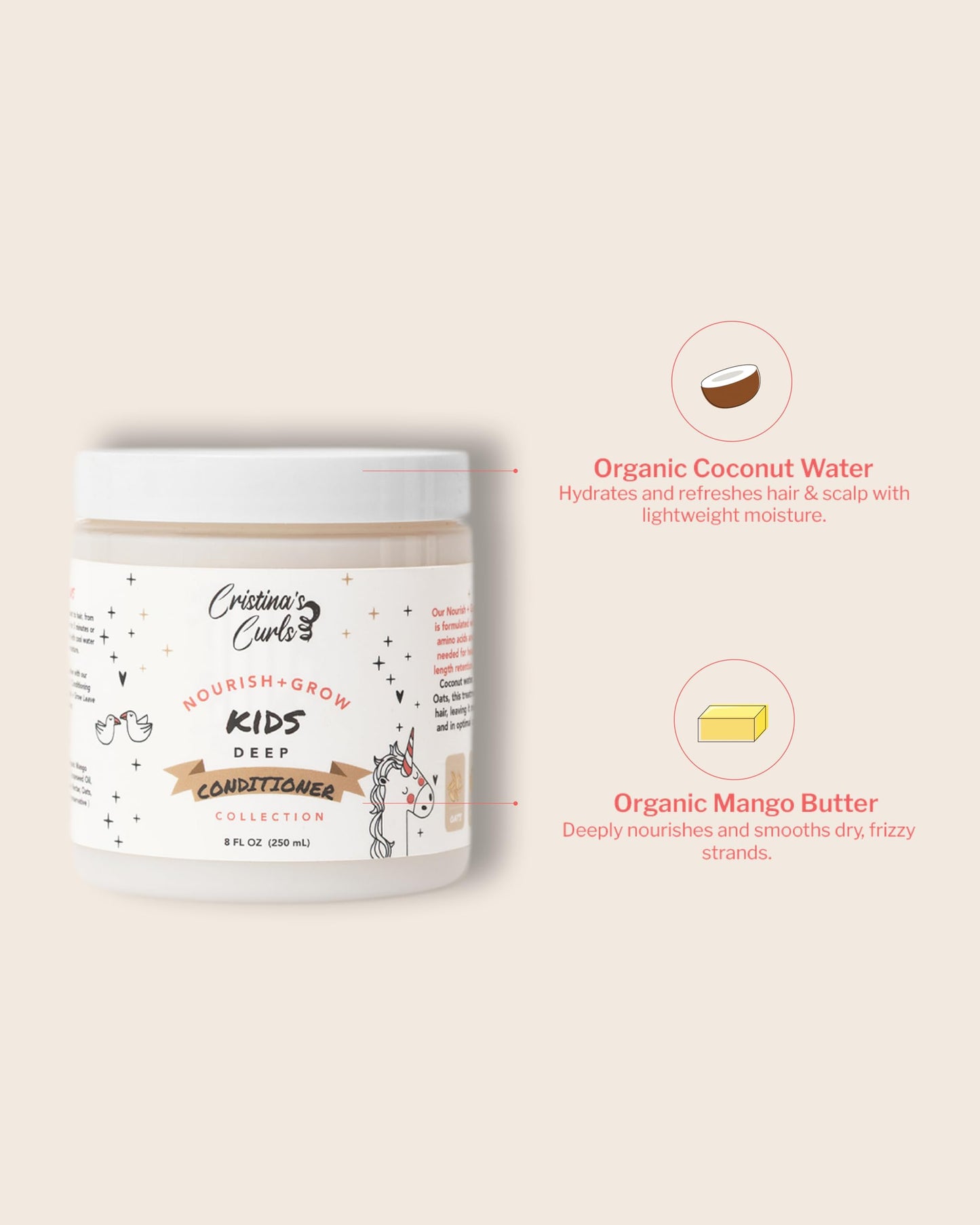 Cristina's Curls Kids Deep Conditioner - Plush Moisture And Slip For Easy Detangling Beauty & Personal Care Cristina's Curls