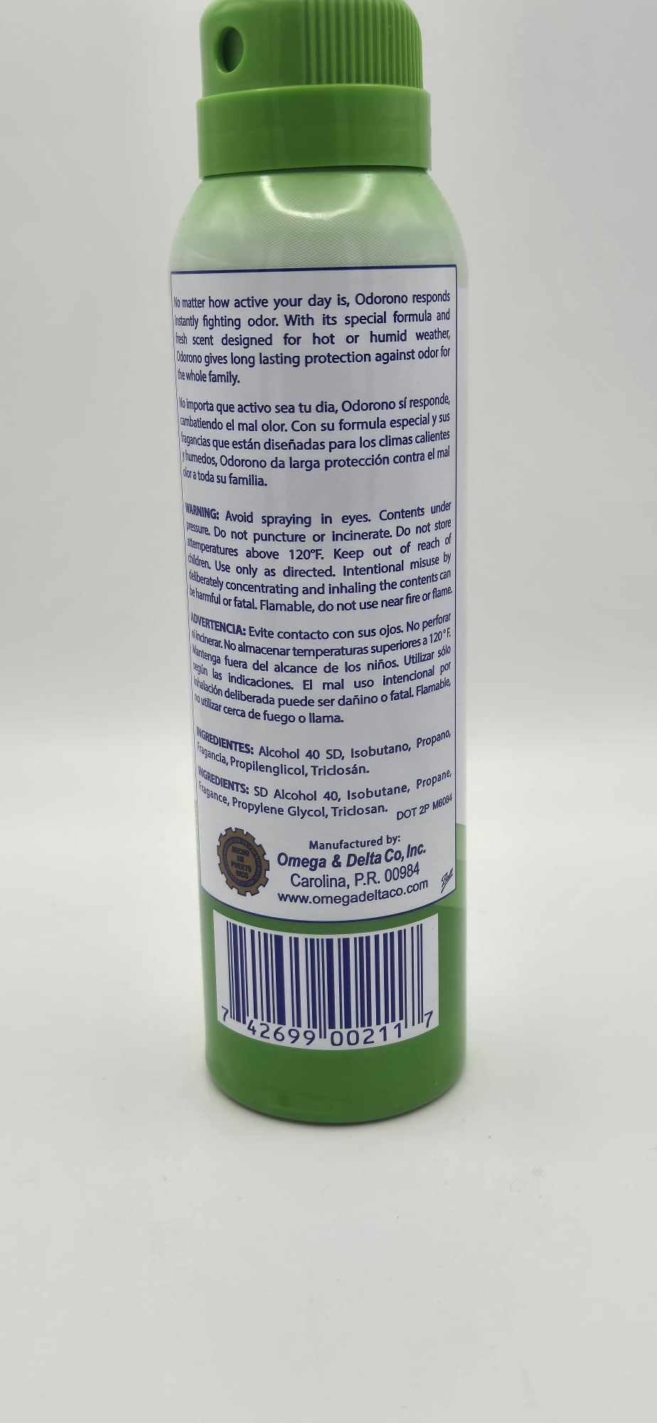 Lot of 2 Odorono Deodorant Spray Original 4 fl oz Aerosol New Fast Free Shippin Beauty and Personal Care ODORONO