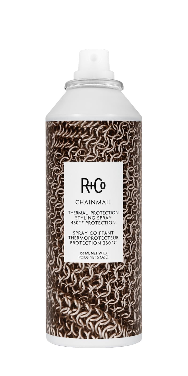 R+Co Chainmail Heat Protection Spray For Hair | Thermal Protection + Flexible Hold + Silky Shine | Vegan + Cruelty-Free | 5 Oz Beauty & Personal Care R+Co