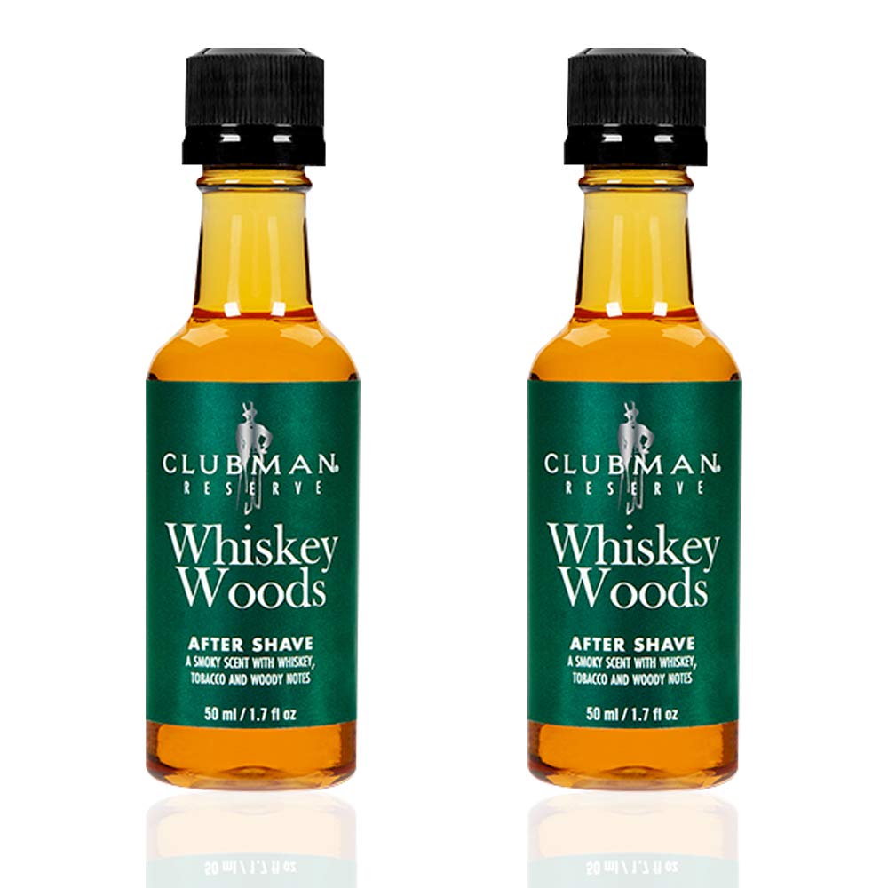 Clubman Pinaud Whiskey Woods After Shave Lotion - Aftershave for Men, Soothes Razor Burn & Heals Nicks, 1.7 fl. oz, 2 Pack Beauty and Personal Care Clubman