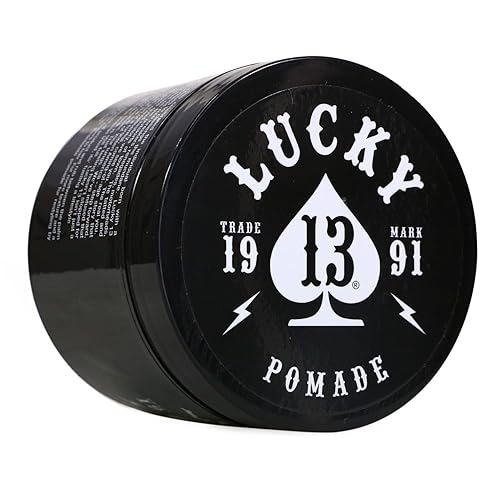 Lucky 13 Barber Supplies Original Hair Pomade | High Hold | High Shine | Water Based | Mai Tai Scent, 4oz Beauty & Personal Care Lucky 13