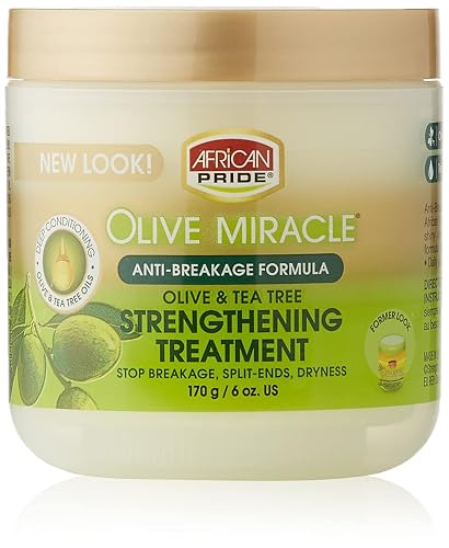 African Pride Olive Miracle Anti-Breakage Creme 6oz Jar (2 Pack) Beauty & Personal Care African Pride