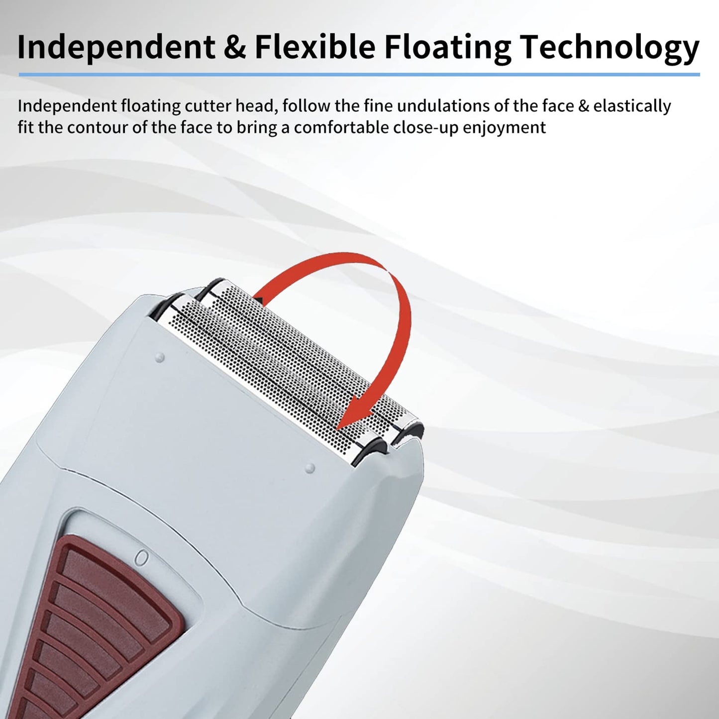 Electric Double Foil Shaver, Cordless 2-in-1 Hair Trimmer Multifunctional Grooming Tool Beauty and Personal Care Yosoo Health Gear