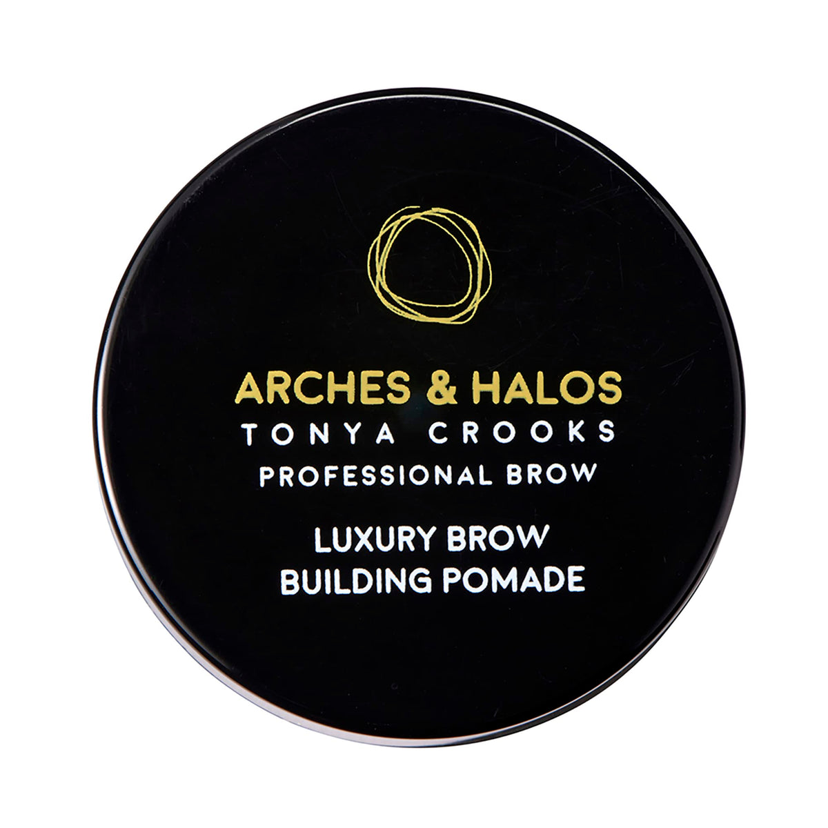 Arches and Halos Luxury Brow Building Pomade - Vegan Eyebrow Pomade - Creamy, Long Wearing Color for Clean, Defined Brows - Charcoal - 0.1 oz