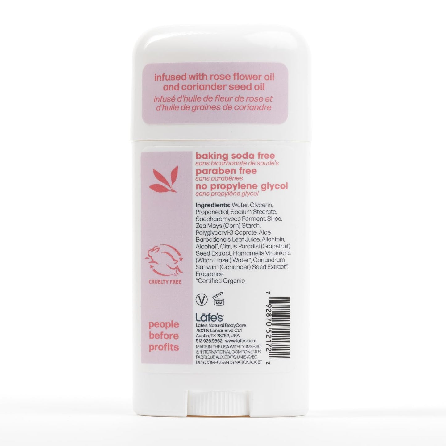 Lafe's Natural Deodorant - 2.25oz Aluminum Free Natural Deodorant Stick for Women & Men - Paraben Free & Baking Soda Free with 24-Hour Protection Beauty and Personal Care Lafe's