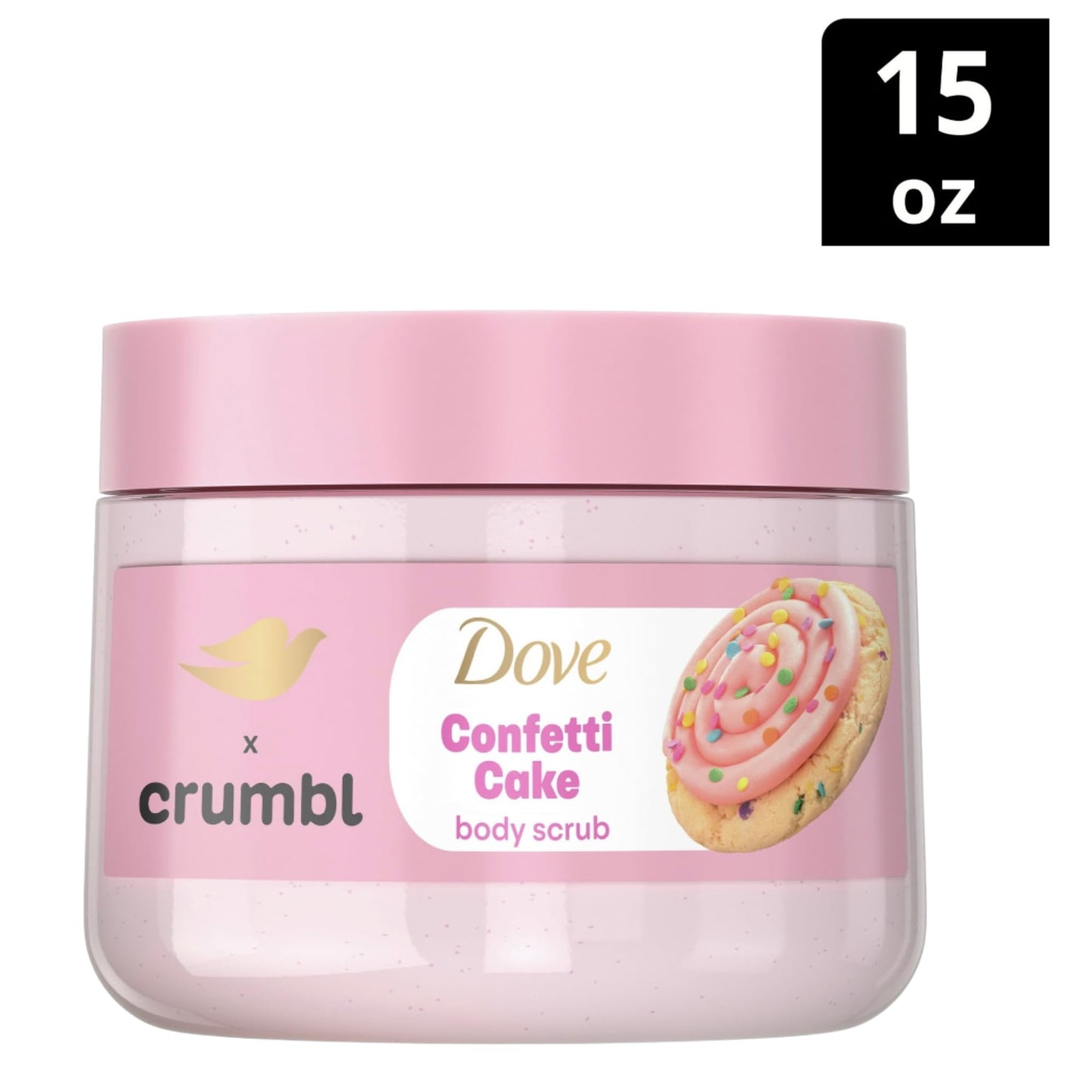 Dove Moisturizing Confetti Cake Body Wash & Scrub Combo, 20oz Wash + 15oz Scrub, Limited Edition, Paraben & Sulfate Free, For Body, Improves Skin Beauty & Personal Care Dove
