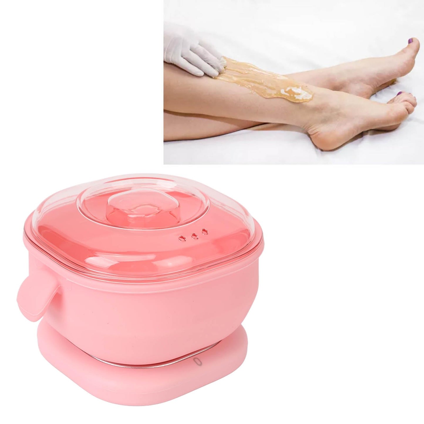 Wax Heater, US Plug 110-120V 100W Electric Hot Wax Warmer Machine, 400ml Silicone Silicone Pot Liner Melting Waxer for Hair Removal Beauty and Personal Care Buachois
