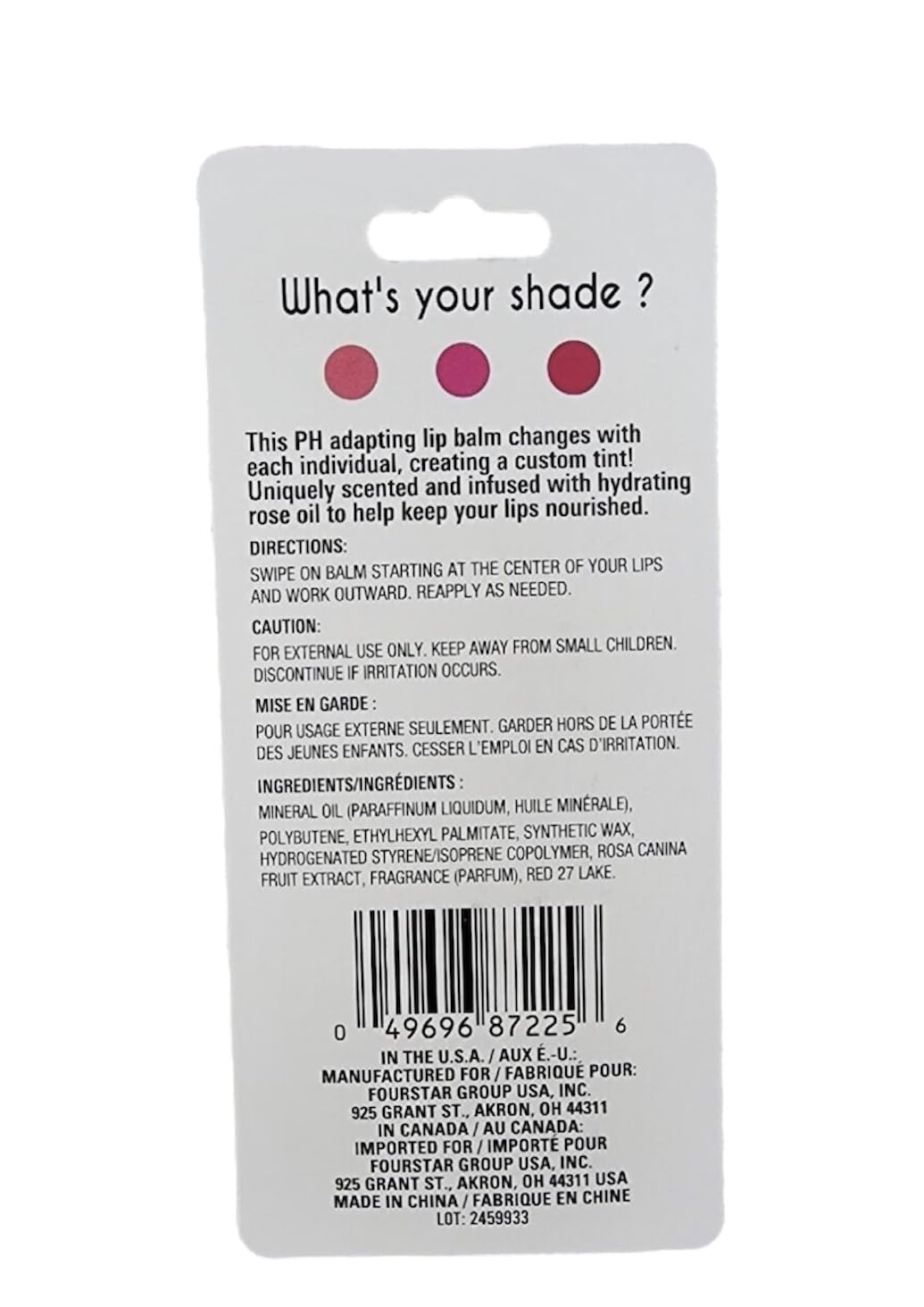 b.pure Tinted Rose Oil Lip Balm in Clear Beauty and Personal Care b.pure