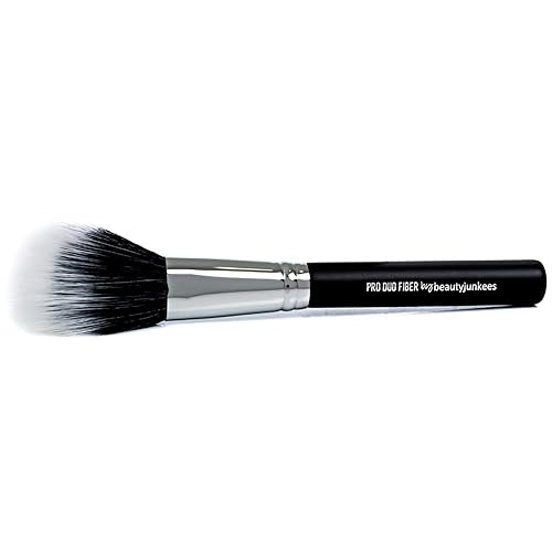 Domed Blush Bronzer Brush - Beauty Junkees Duo Fiber Contour Brush for Contouring, Sculpting, Highlighting, Blending, Buffing with Powder Cream Liquid Beauty & Personal Care Beauty Junkees