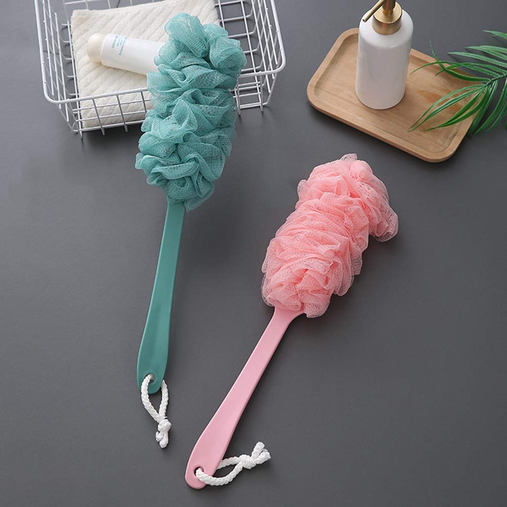 ZMTONE Long-Handled Back Scrubber, Soft Nylon Mesh, Deeply Cleanses, Pink Beauty and Personal Care ZMTONE