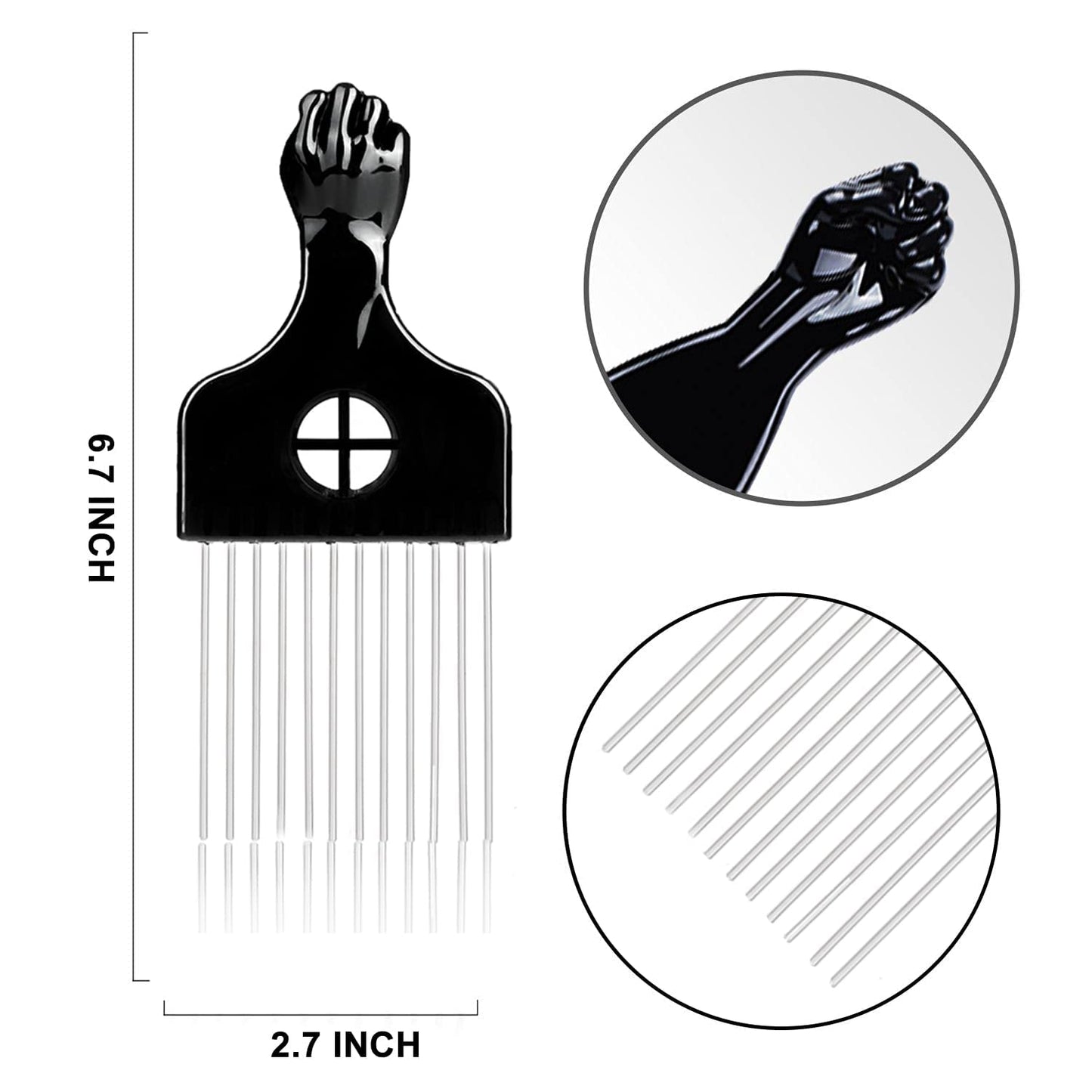 Supaze 3Pcs Hair Styling Set for All - Curl Brush, Twist Sponge for Textured Hair with Metal Pick Beauty & Personal Care Supaze