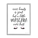 Stupell Industries A Little Mascara Never Hurt Phrase Glam Lashes Beauty & Personal Care Stupell Industries