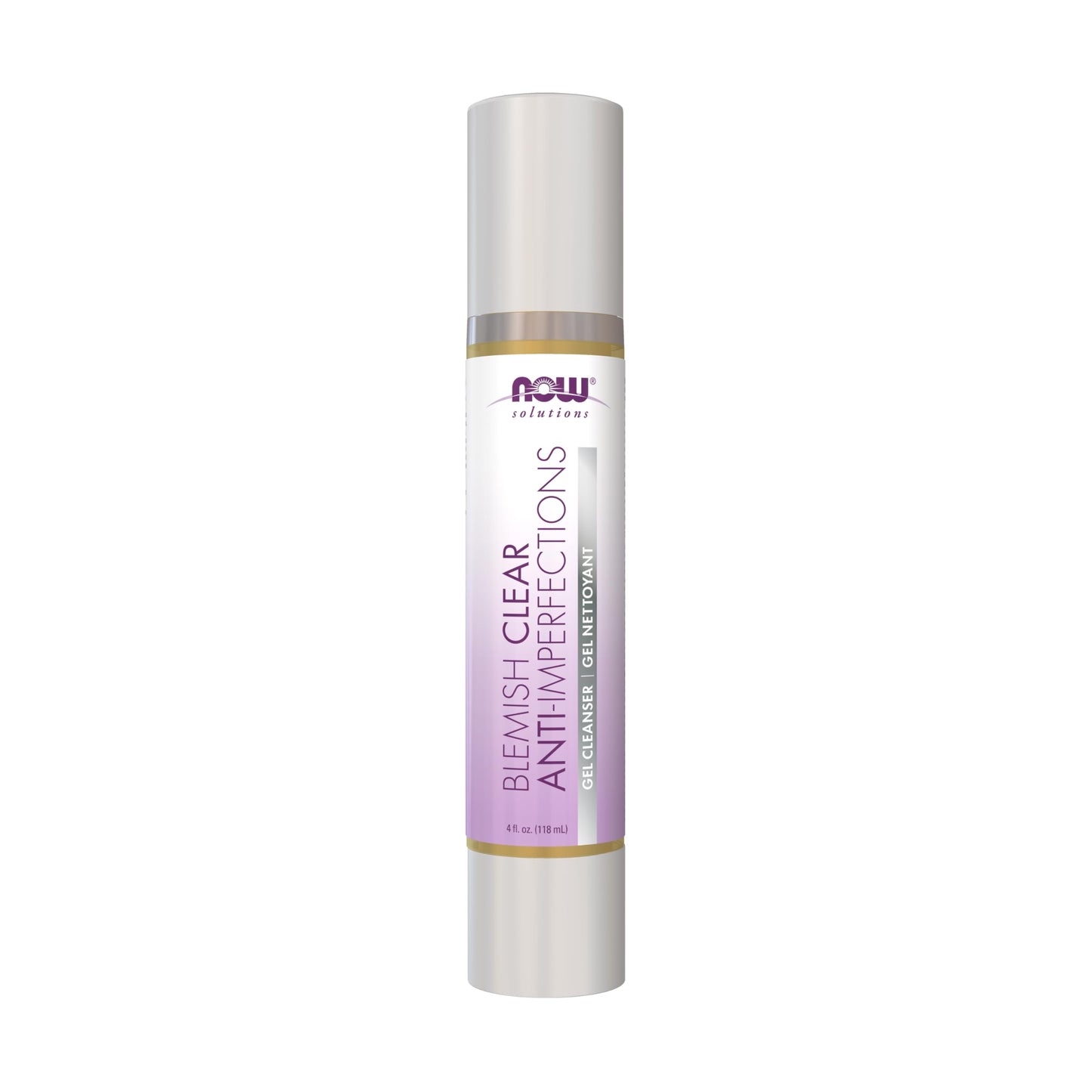 NOW Solutions, Blemish Clear Gel Cleanser, Gentle Deep Cleansing, Cleans Pores, Purify, 4-Ounce Beauty & Personal Care NOW Foods
