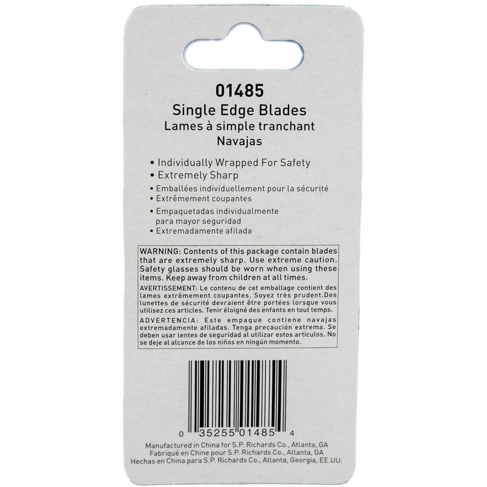 Sparco, SPR01485, Tap-Action Razor Knife Refill Blades, 5 / Pack, Stainless Steel Beauty and Personal Care PILOT