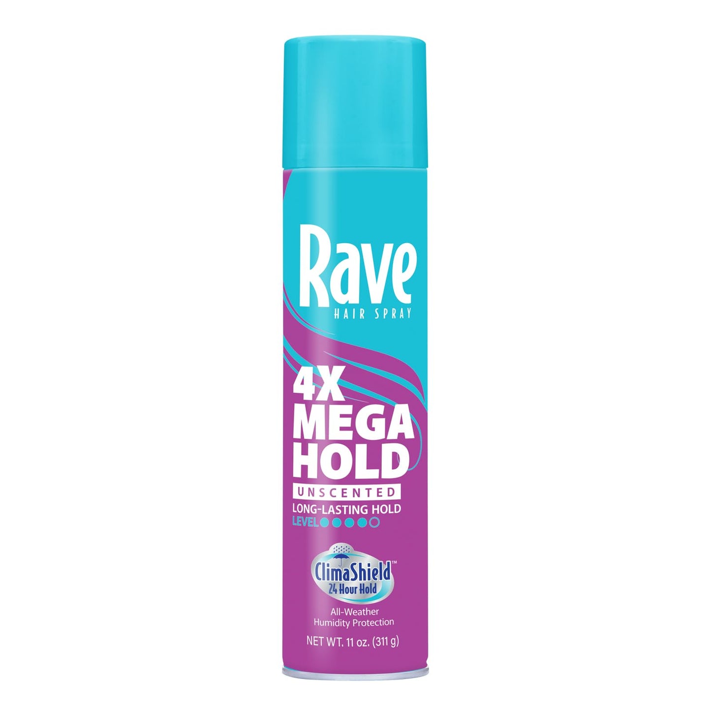 rave Hairspray 4x Mega Unscented Aerosol, 11 oz Beauty & Personal Care rave