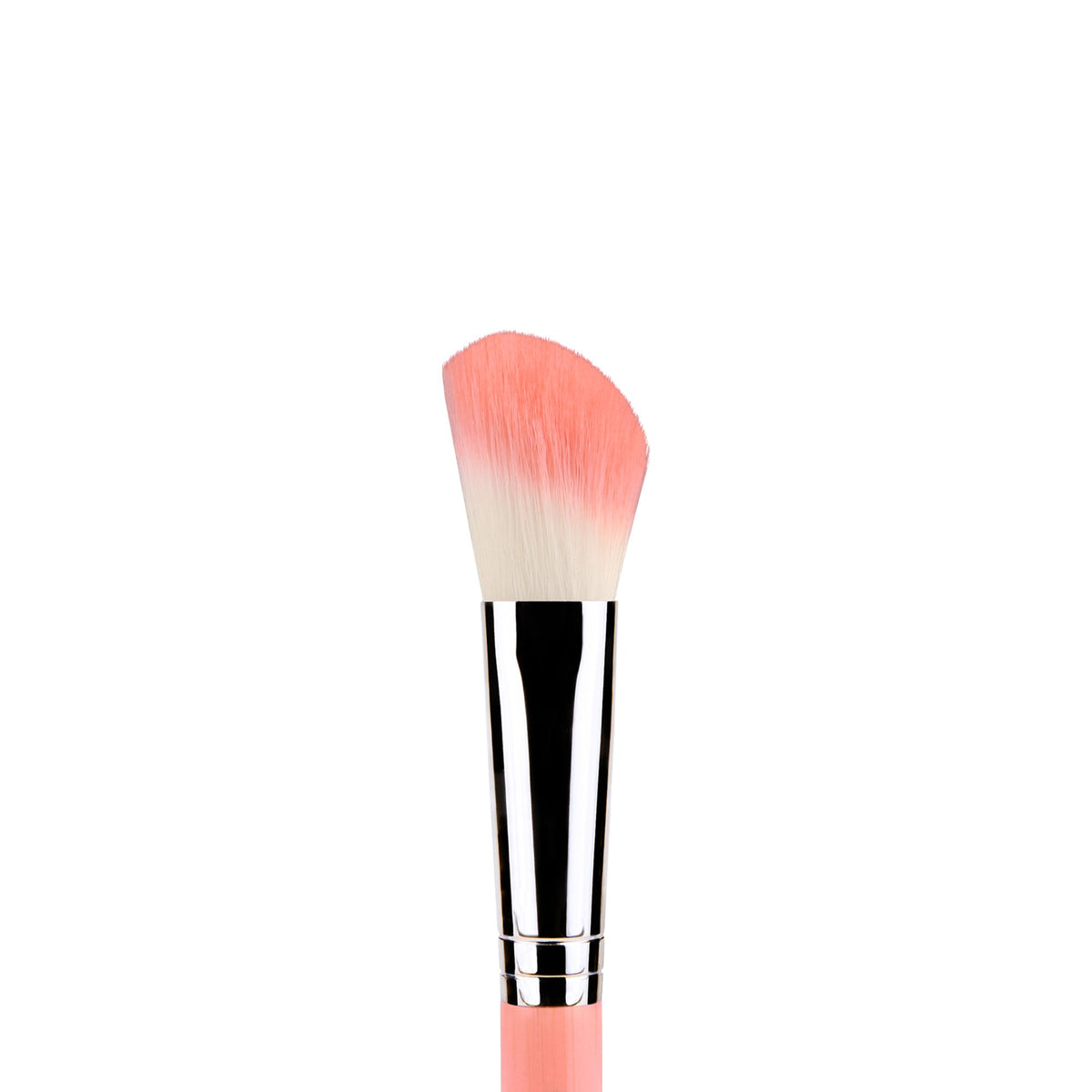 Bdellium Tools Professional Makeup Brush - Pink Bambu Series 942 Slanted Contour - With Soft Synthetic Fibers, For Adding Dimension to the Face (Pink