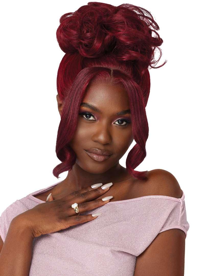 Outre Lace Front Wig - Perfect Hair Line 13X4 - Swoop Series - Swoop 6 (HONEYCOMB BLONDE)