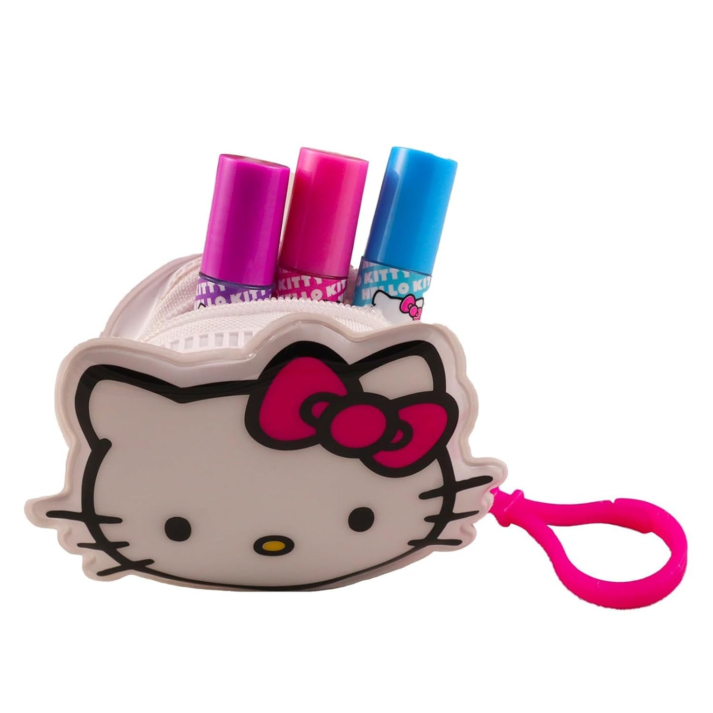 Hello Kitty Lip Gloss & Pouch For Beauty - Bundle with 3 Lip Glosses in Assorted Flavors for Party Favors Plus Pouch, Stickers, More | Hello Kitty Beauty & Personal Care Hello Kitty