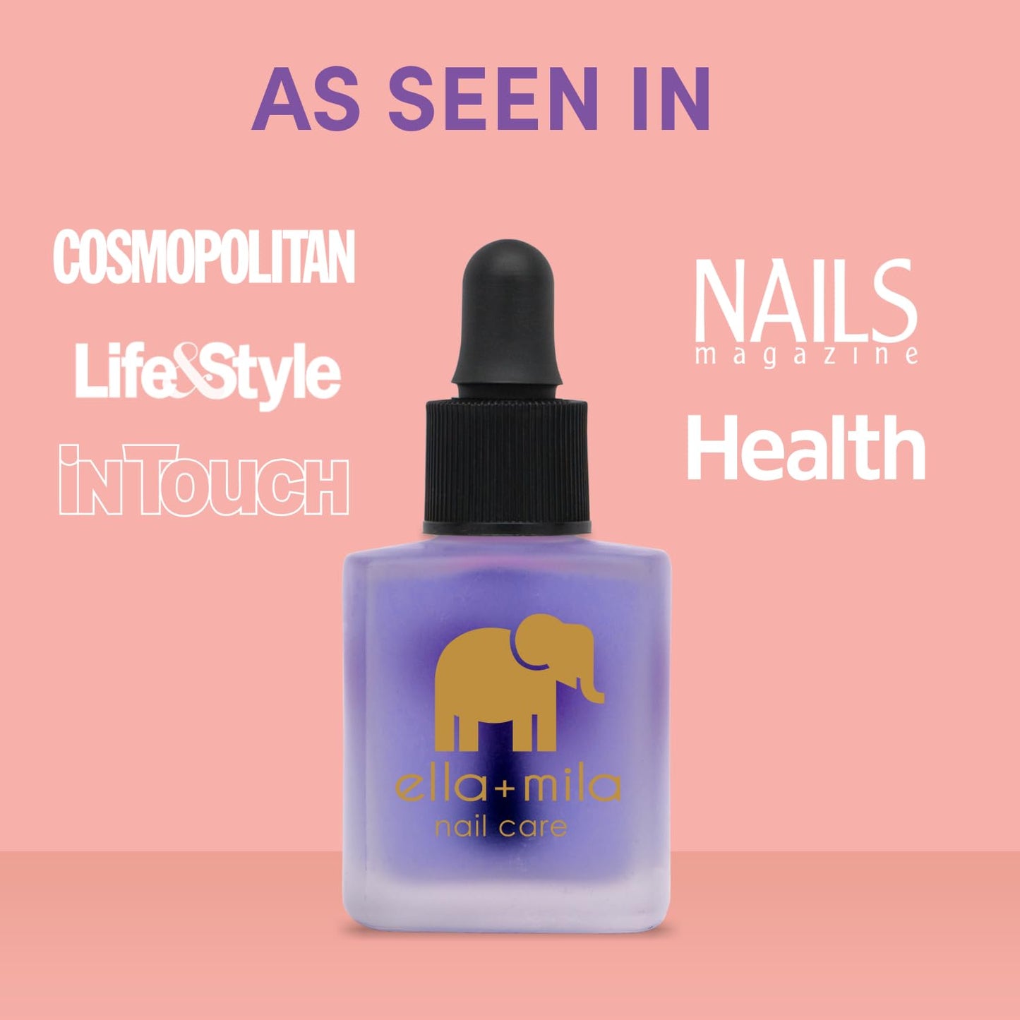 ella+mila Premium Cuticle Oil for Nail Growth - Fingernail Care Treatment with Lavender & Vitamin E - Strengthening Nail Oil for Damaged Fingernails Beauty & Personal Care ella+mila