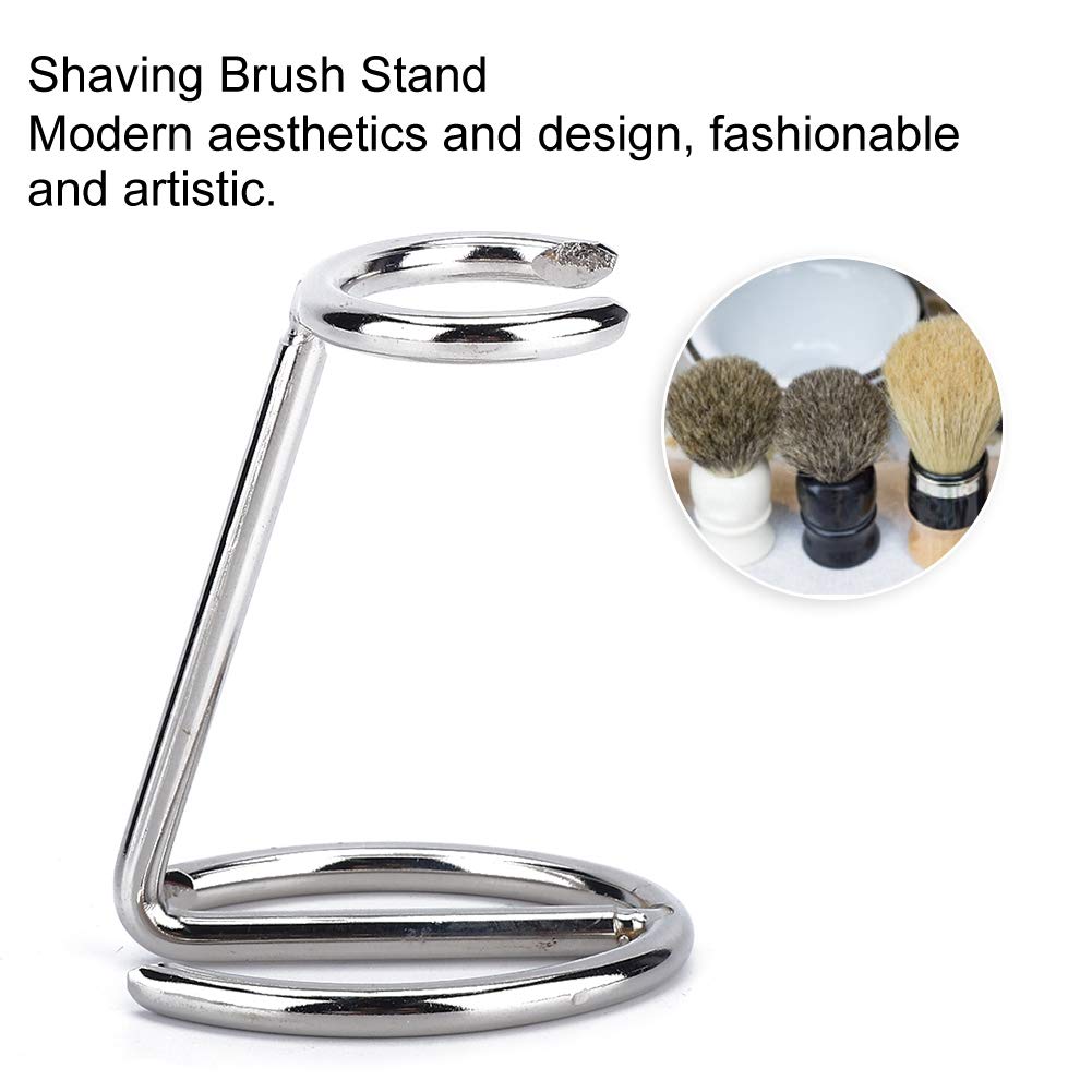 Shaving Brush Holder,Razor Brush Stand Men Shaving Brush Stainless Steel Stand Razor Holder for Salon Home Travel Use Beauty and Personal Care Nikou