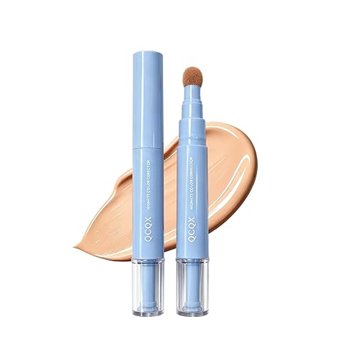 QCQX Dual-effect Concealer Pen & Foundation Eye Concealer - 24-Hour Long-LastingFull Coverage Matte Finish.Healthy Skin Glow Perfector Concealer Pen Beauty & Personal Care QCQX