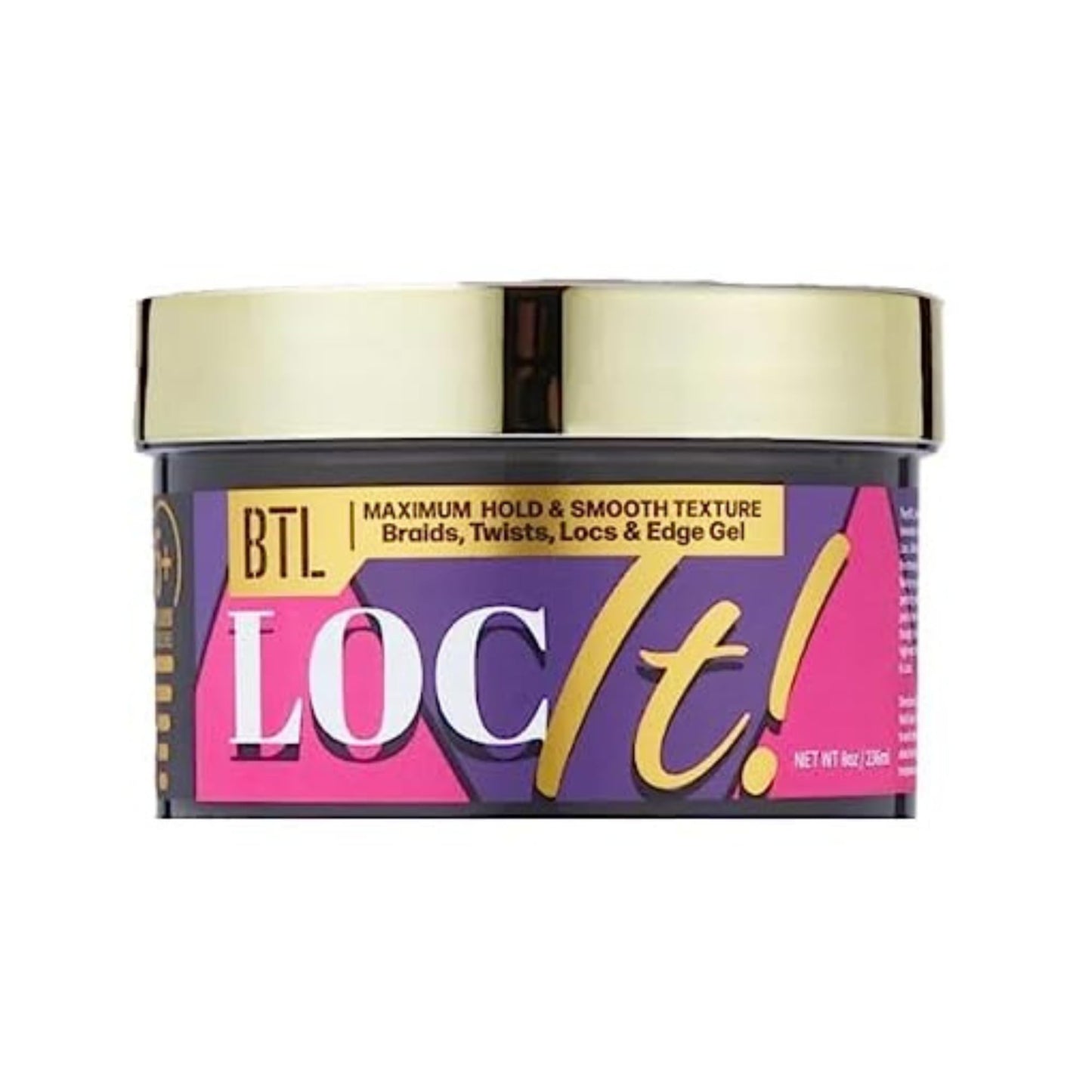 BTL LOC IT! Multi-Use Hair Styling Gel - Strong Hold, Shine Enhancing, Residue-Free Formula for Braids, Twists, Locs, Edges - Perfect for Natural Hair Beauty & Personal Care BTL