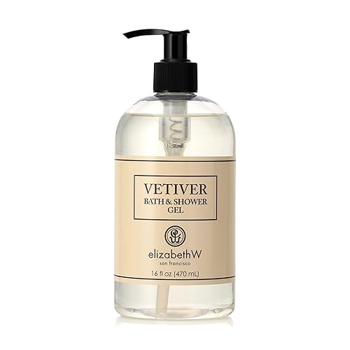elizabeth W Vetiver Bath & Shower Gel, 16 Fluid Ounces, Clear Beauty & Personal Care elizabeth W