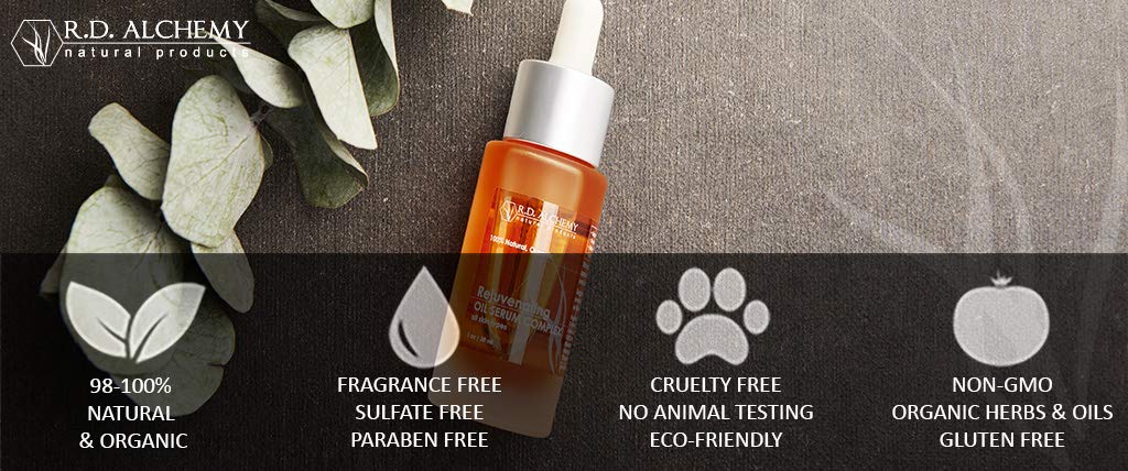RD Alchemy - 100% Natural & Organic Exfoliating Cleanser - Natural Face Wash for All skin Types. Sulfate Free, with AHAs Gently Cleanse Dirt, Oil Beauty & Personal Care R.D. ALCHEMY