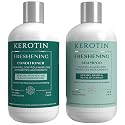 Kerotin Hair Growth Shampoo and Conditioner Set, Products for Scalp Care, Hair Loss & Thinning Hair with Rosemary Oil, Biotin & Keratin, Curly Girl Beauty & Personal Care K Kerotin