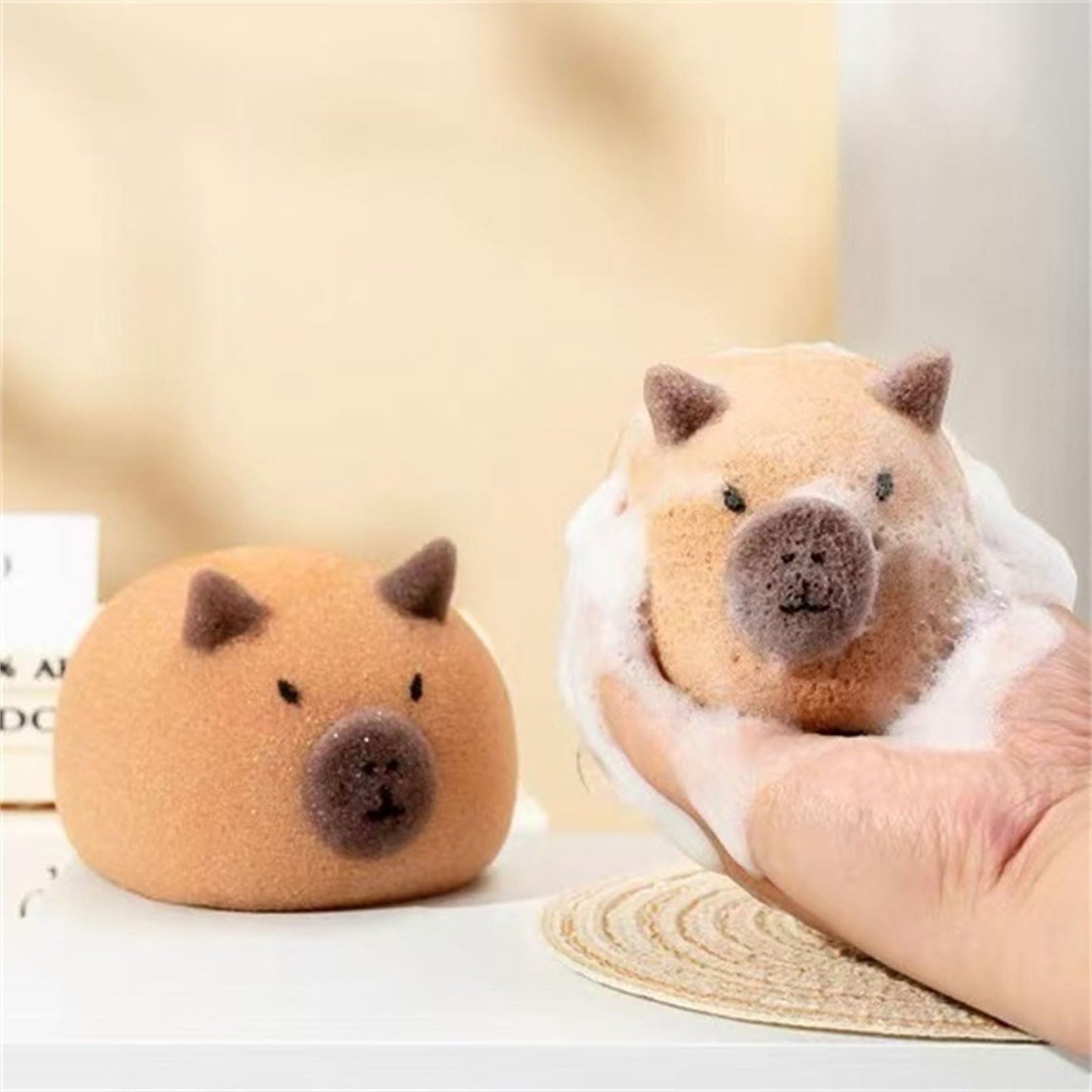 Soft and Durability Animal Bath Sponge for Luxurious Lathers and Easy Animal Theme Tool Accessories Soft Sponge Beauty and Personal Care Shurhome